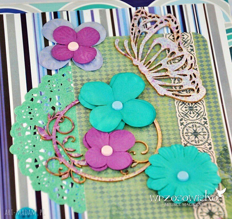 Motyli notatnik HandMade