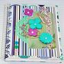 handmade scrapbooking notesy motyli notatnik