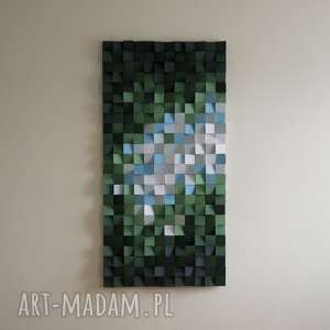 mozaika drewniana obraz drewniany 3d las na zamówienie