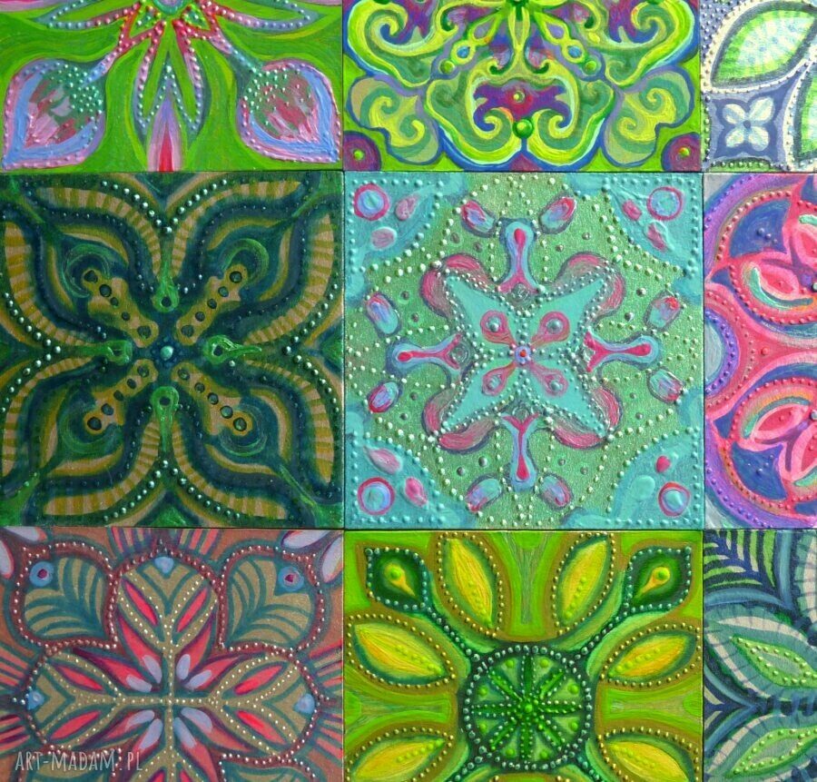 Mozaika Kastylia 4x4 - malarska mozaika 40x40 cm