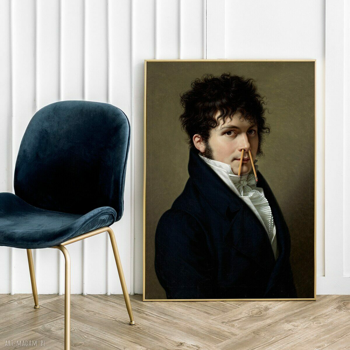 Mr Pencil - plakat 30x40 cm do sypialni i salonu na prezent