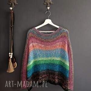 multikolorowy sweter the wool art