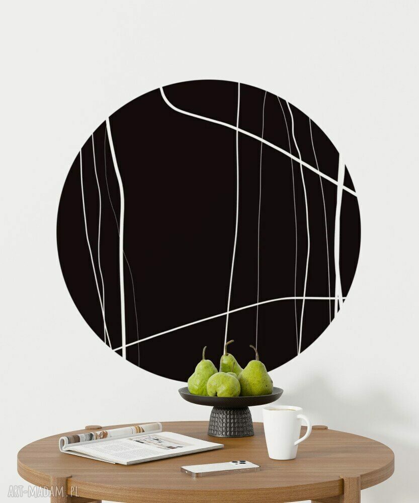 Mural DOTS BLACK FOREST - okrągła dekoracja ścienna ø115 cm