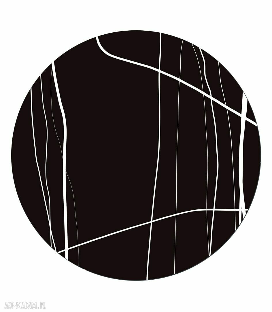 Mural DOTS BLACK FOREST - okrągła dekoracja ścienna ø115 cm