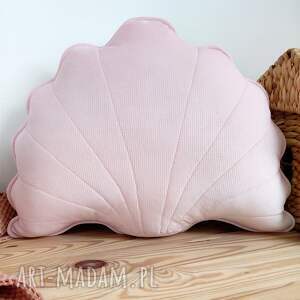 muszla poduszka dekoracja do salonu róż - poduszka muszla, muszelka