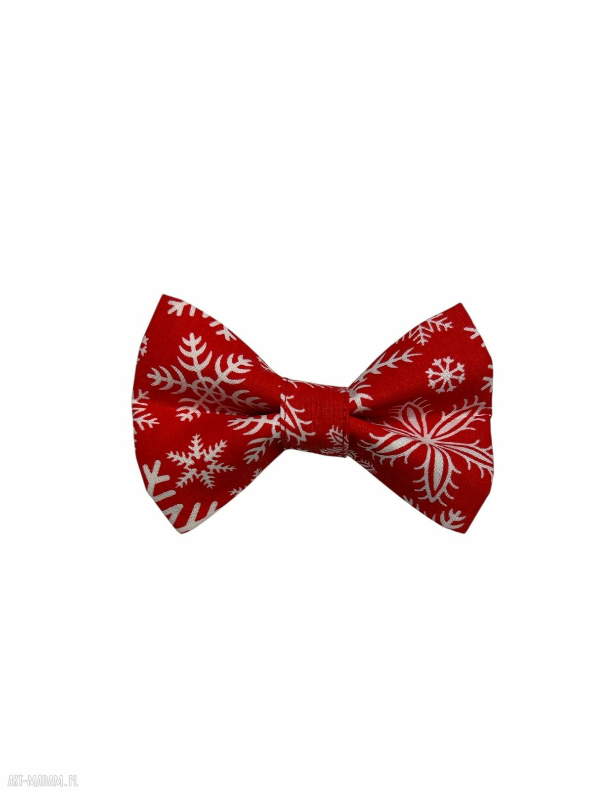 Świąteczna muszka dla psa na obrożę - elegancki pies