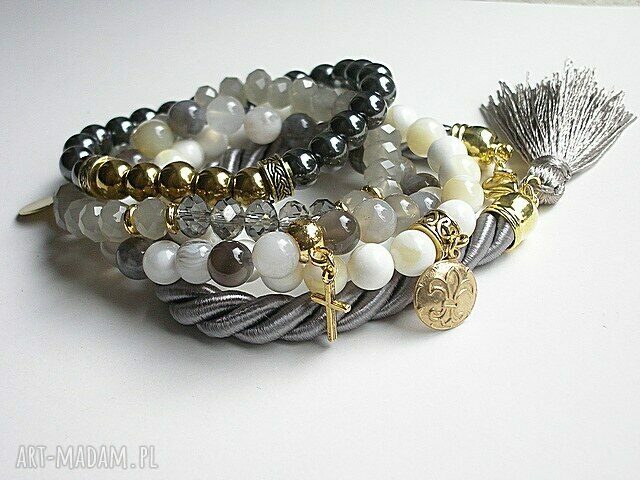 ECRU AND GREY 1 HandMade