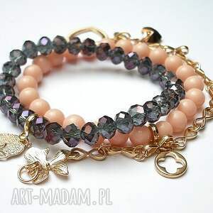 nude and light violet set