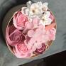 handmade kosmetyczki box flowers with soap