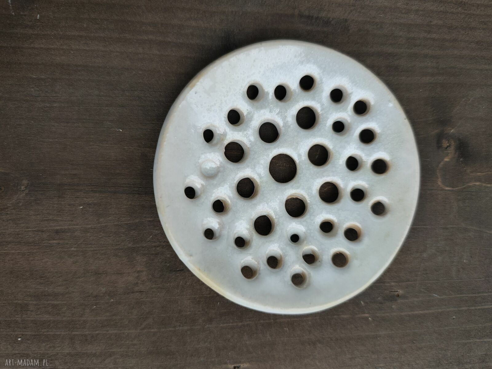 Mydelniczka ceramiczna Wolna Chwila - ręcznie robiona do łazienki