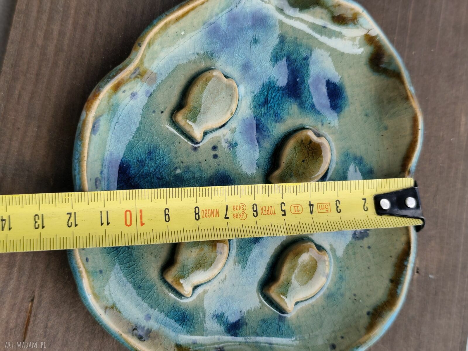 Mydelniczka ceramiczna - ręcznie wykonana do łazienki (Wolna Chwila)