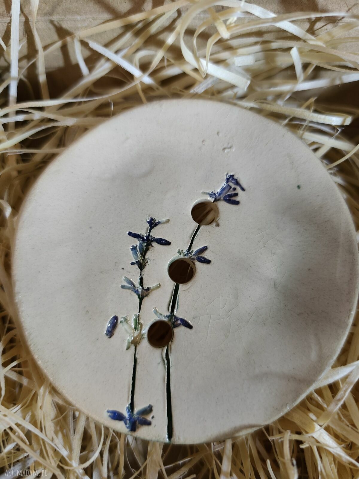 Mydelniczka ceramiczna ręcznie szkliwiona - prezent na Boże Narodzenie do łazienki