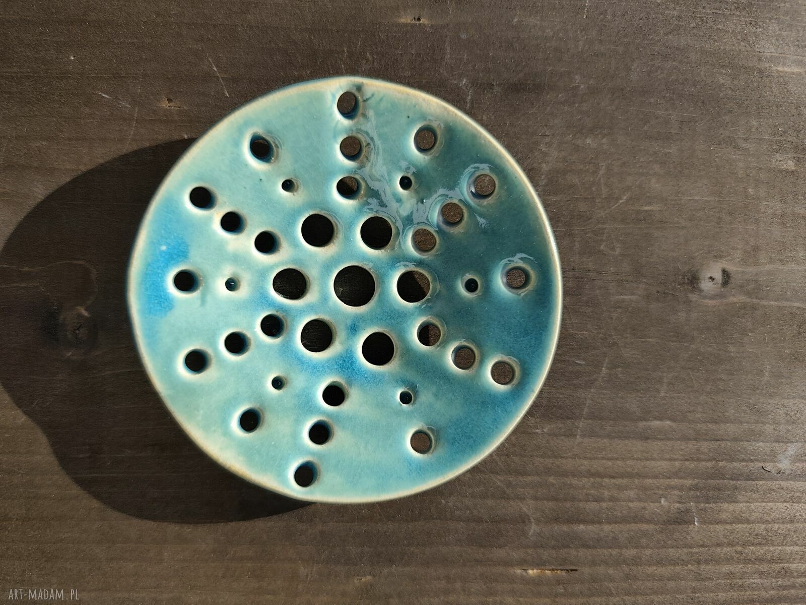 Mydelniczka ceramiczna ryba - ręcznie robiona do łazienki