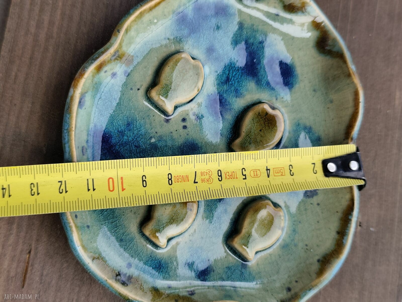 Mydelniczka ceramiczna - ręcznie wykonana do łazienki (Wolna Chwila)