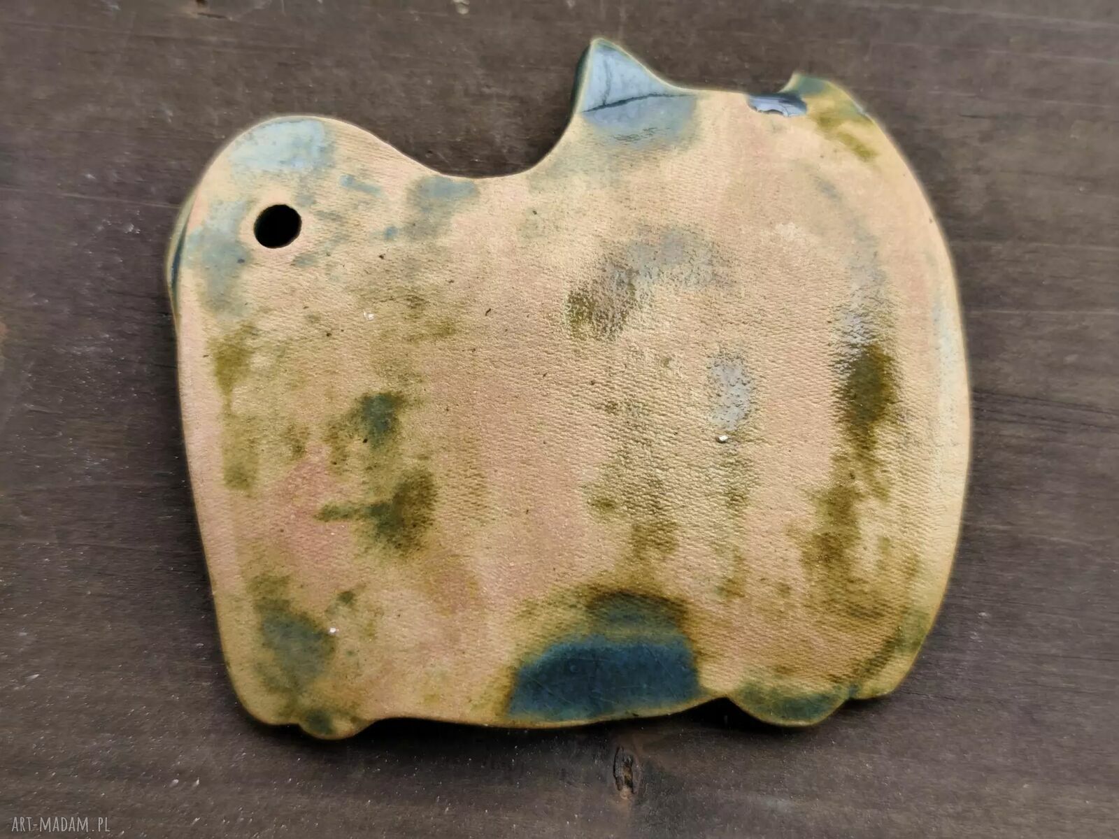 Mydelniczka ceramiczna kot - wyjątkowe rękodzieło do łazienki