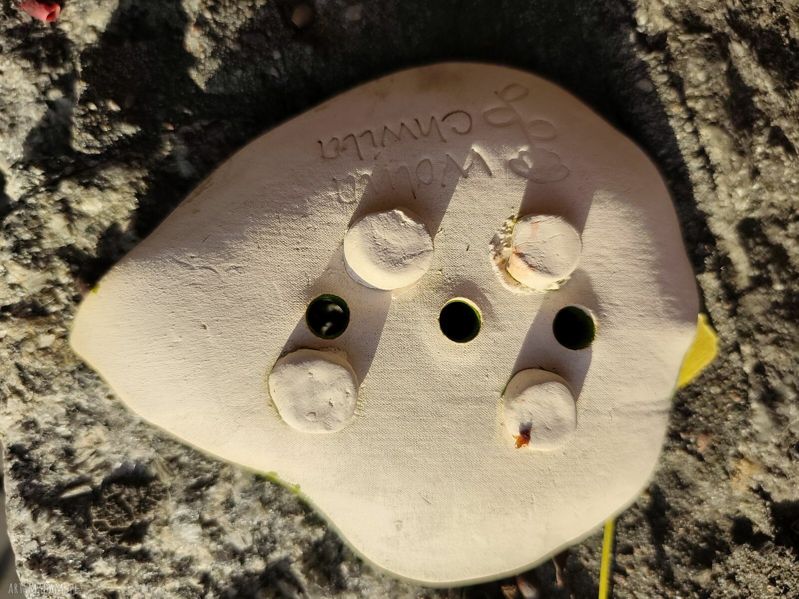 Zielona ceramiczna mydelniczka - ręczne wykonanie do łazienki
