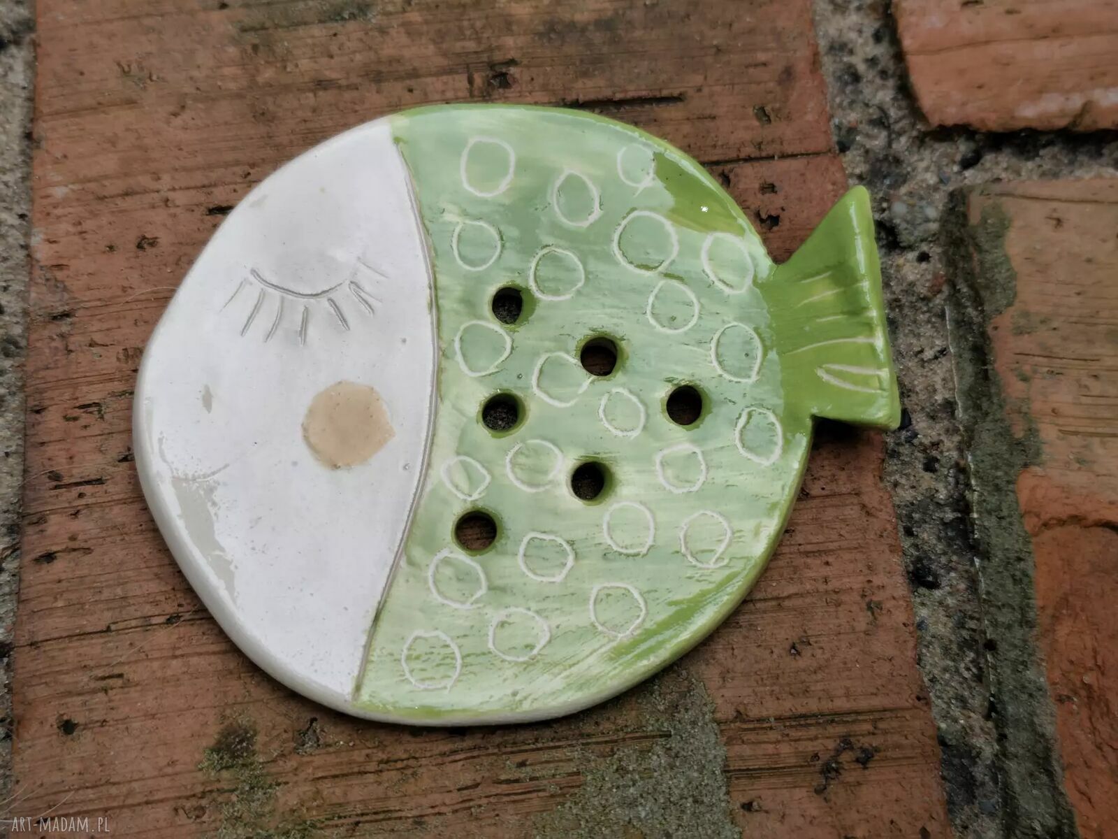 Ceramiczna mydelniczka w kształcie rybki - Morskie Piękności