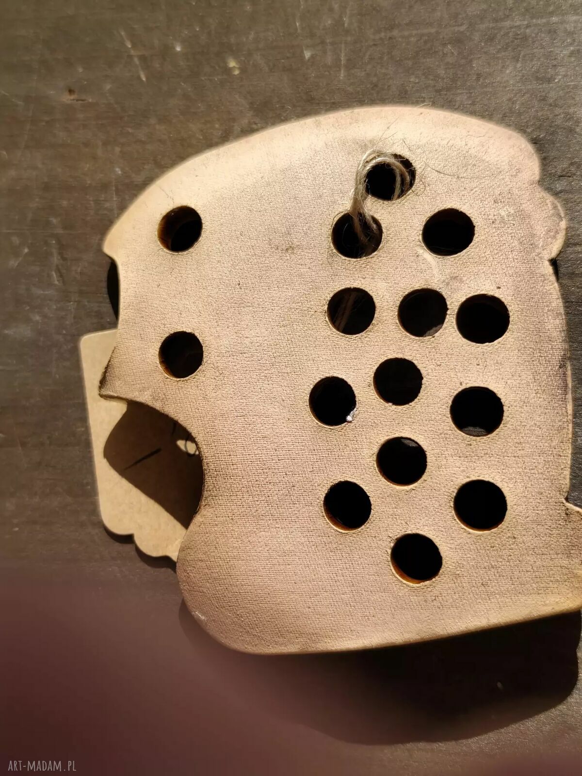 Ręcznie robiona ceramiczna mydelniczka w kształcie kota