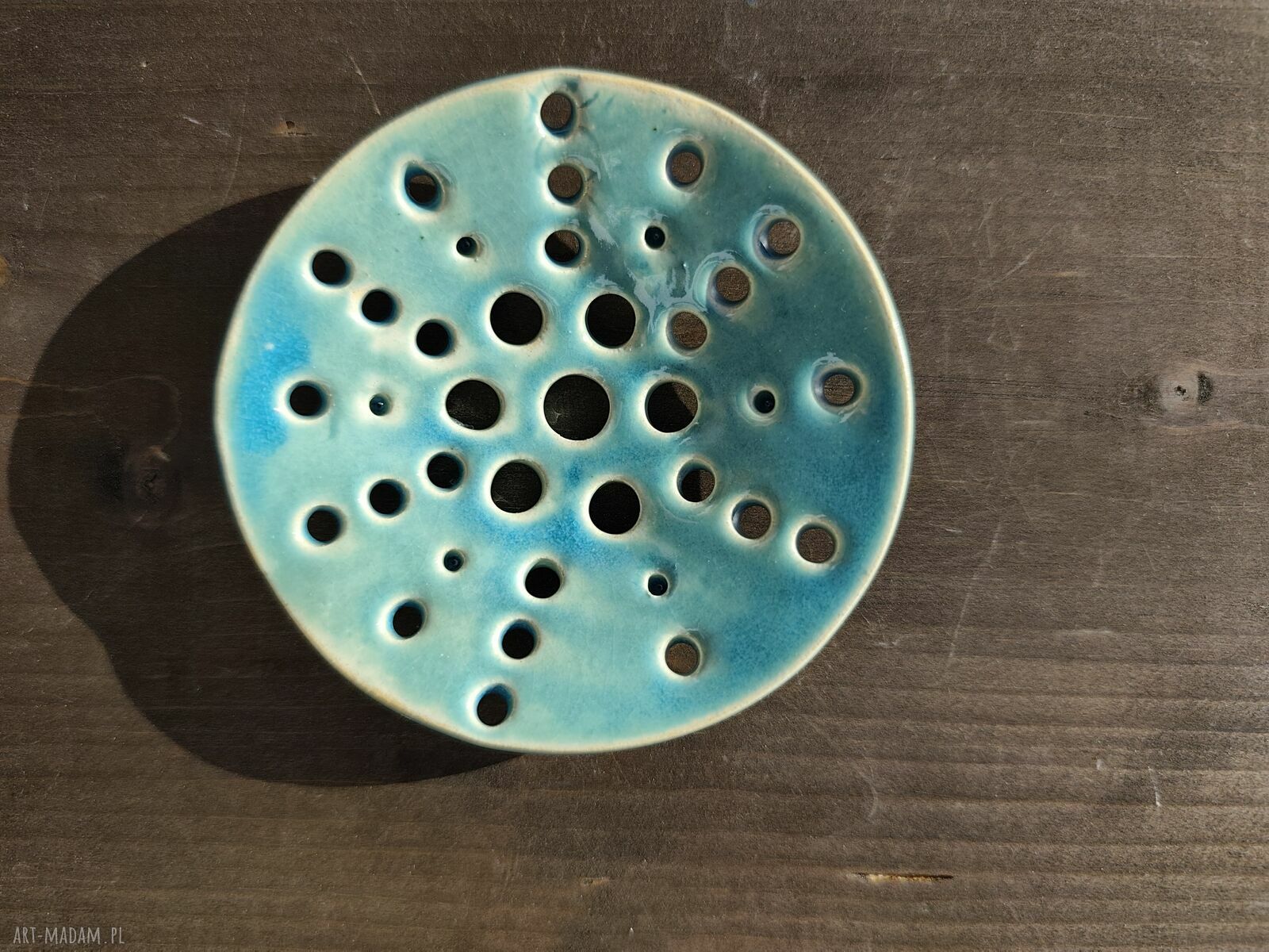 Mydelniczka ceramiczna ryba - ręcznie robiona do łazienki