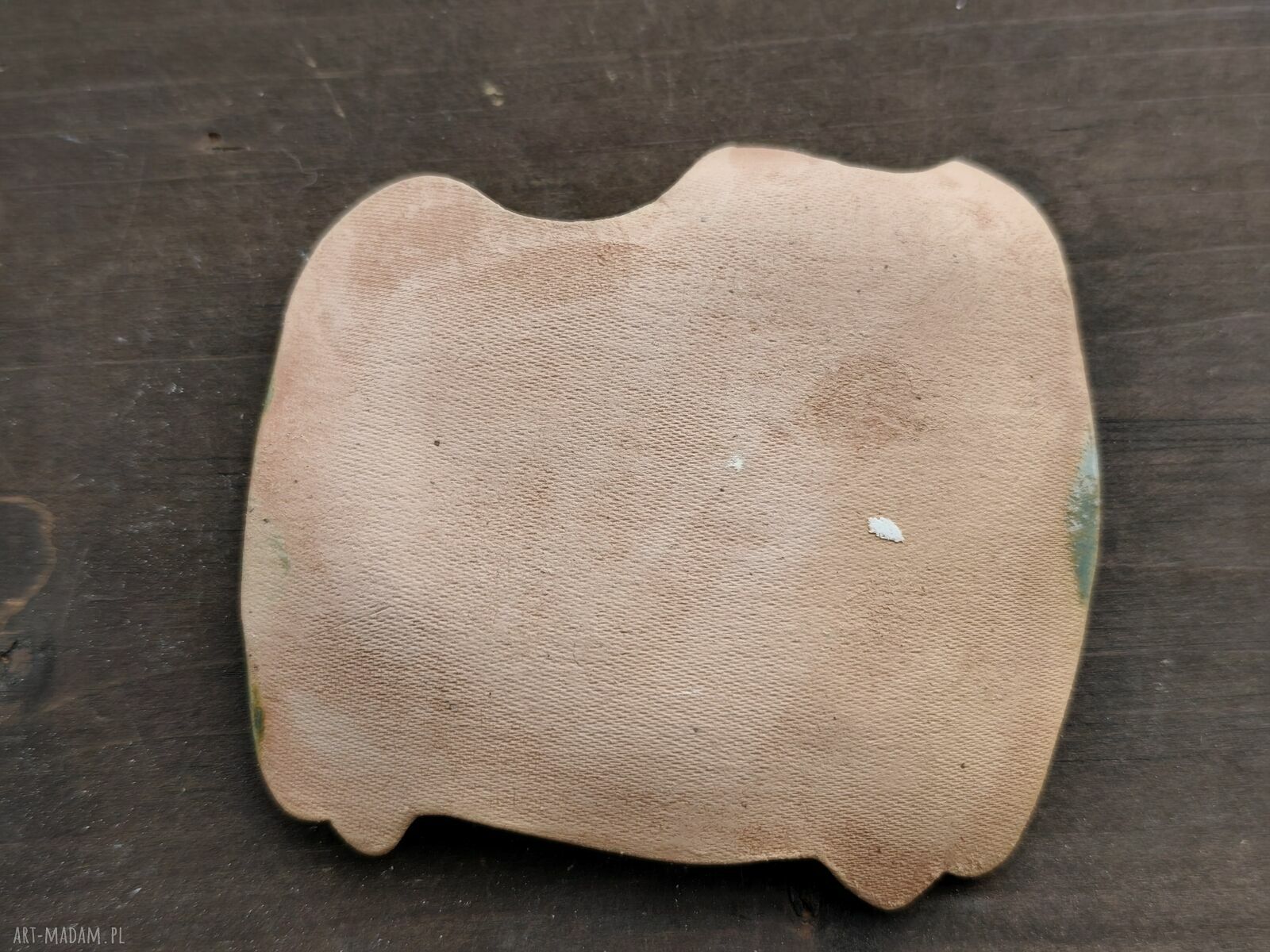 Mydelniczka ceramiczna Kot - turkusowa ozdoba do Twojej łazienki