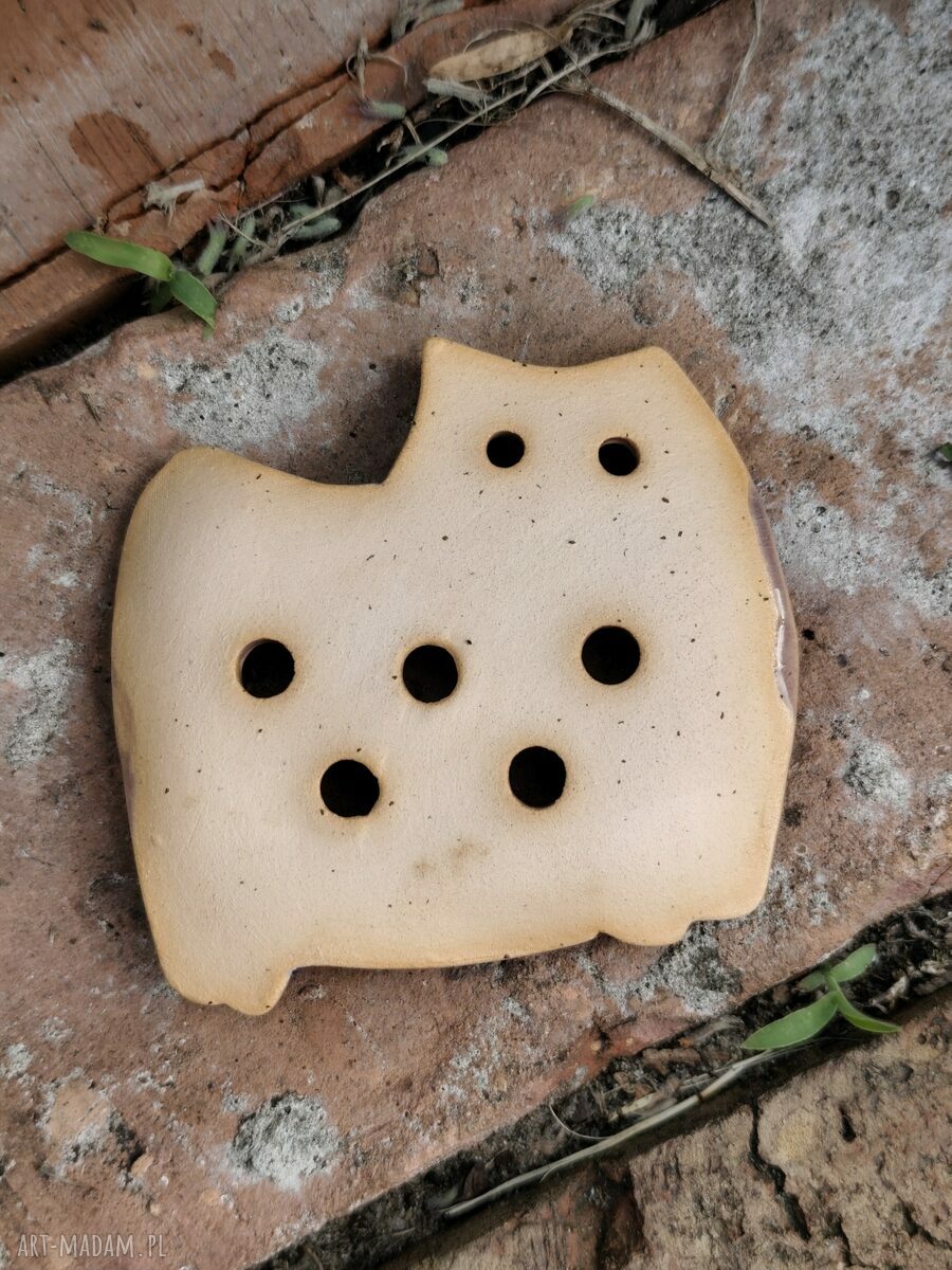 Mydelniczka ceramiczna Kot - praktyczna ozdoba do łazienki