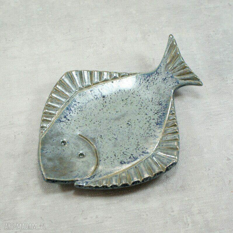 Mydelniczka FLĄDRA - ceramiczna dekoracja do morskiej łazienki