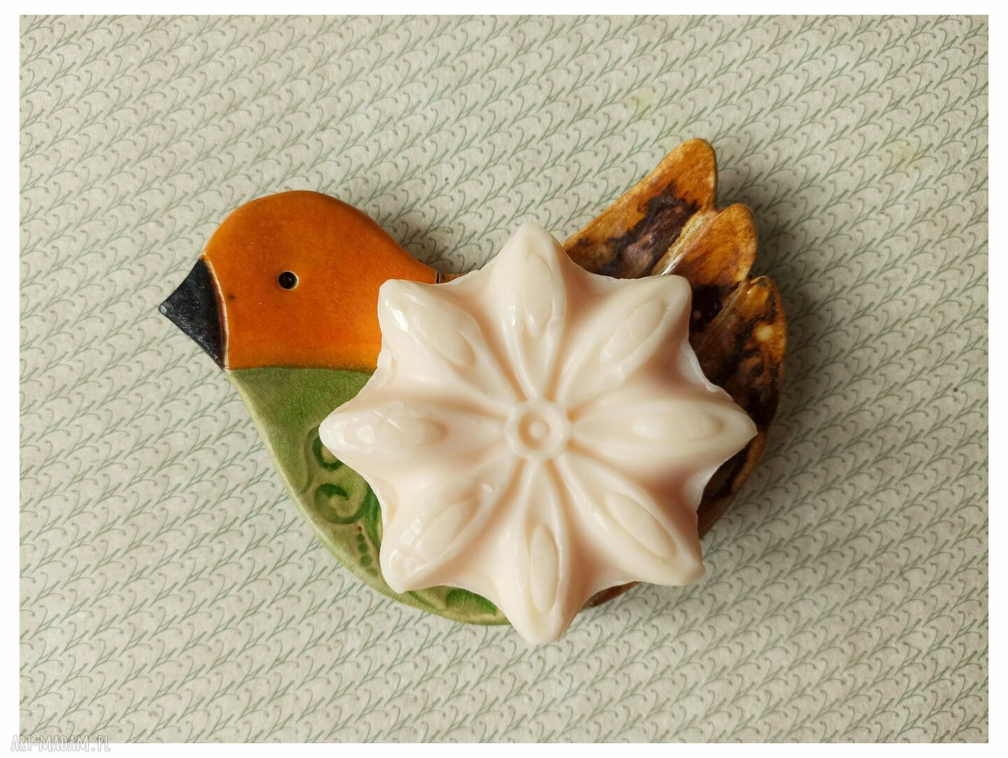 Mydelniczka Ptaszek - ceramiczny drobiazg do Twojej łazienki