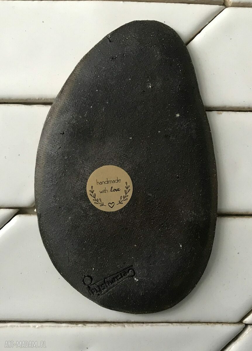 Mydelniczka i talerzyk ceramiczny 'Zjawa'