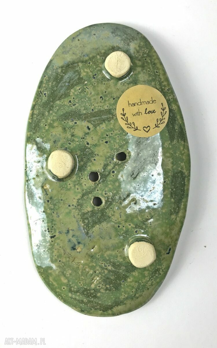 Mydelniczka ceramiczna „Żwirek i Muchomorek” - unikatowa dekoracja i praktyczne odprowadzenie wody