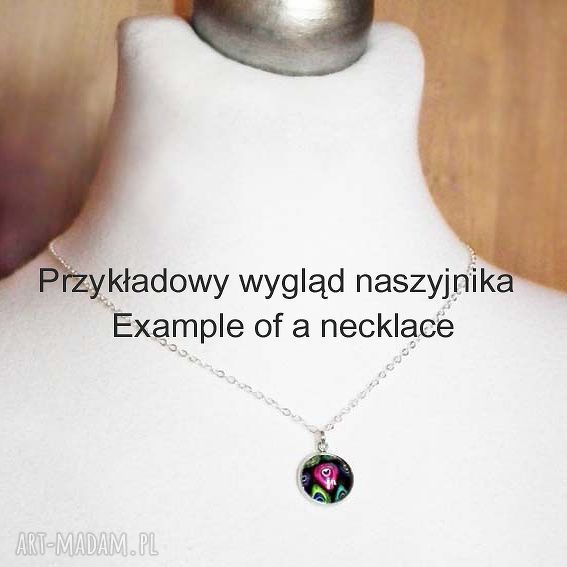MYSTIC ROSA - delikatny, krótki naszyjnik z różą w szkle