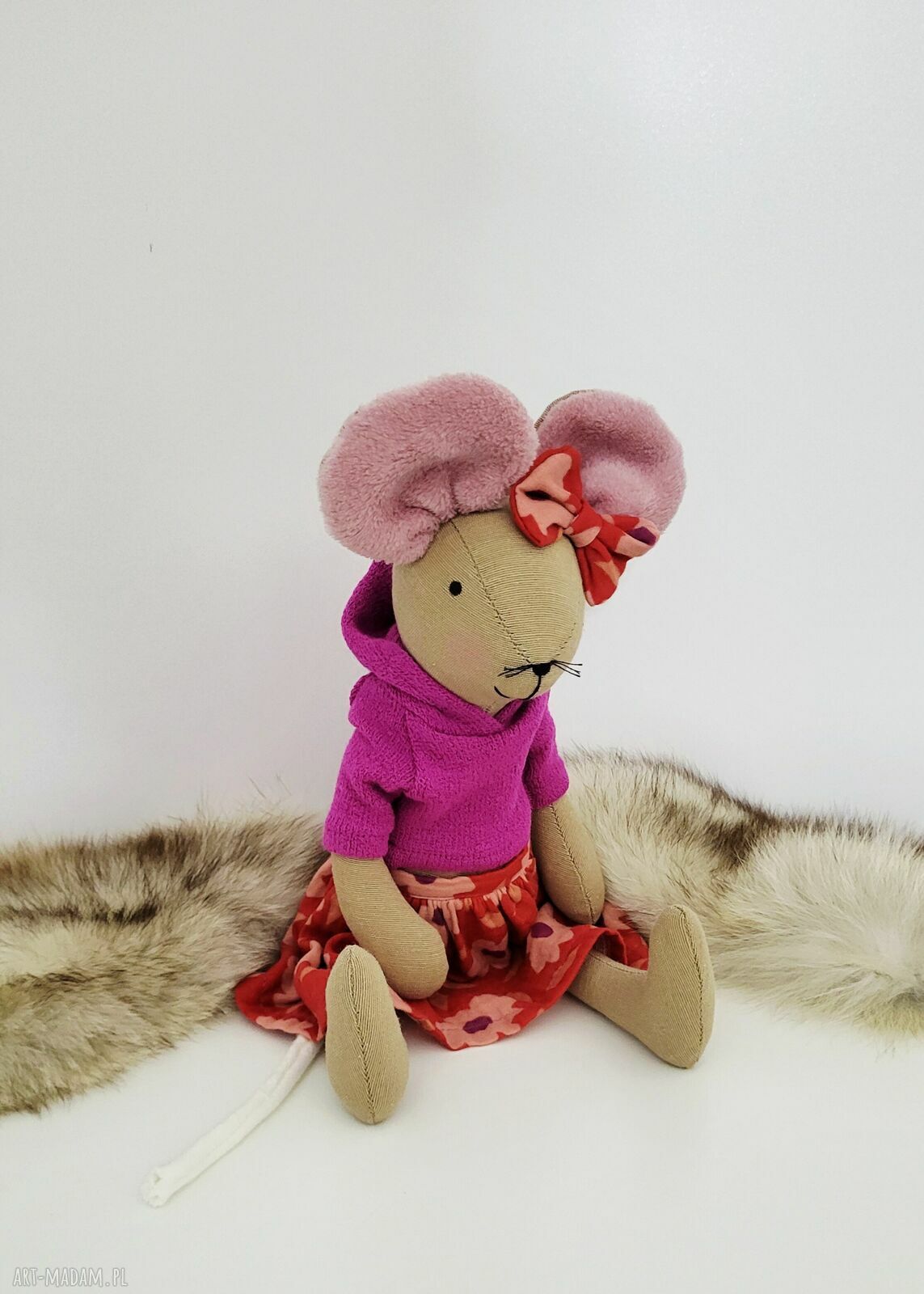 Myszka 43 cm przytulanka z personalizacją - Kokodyna