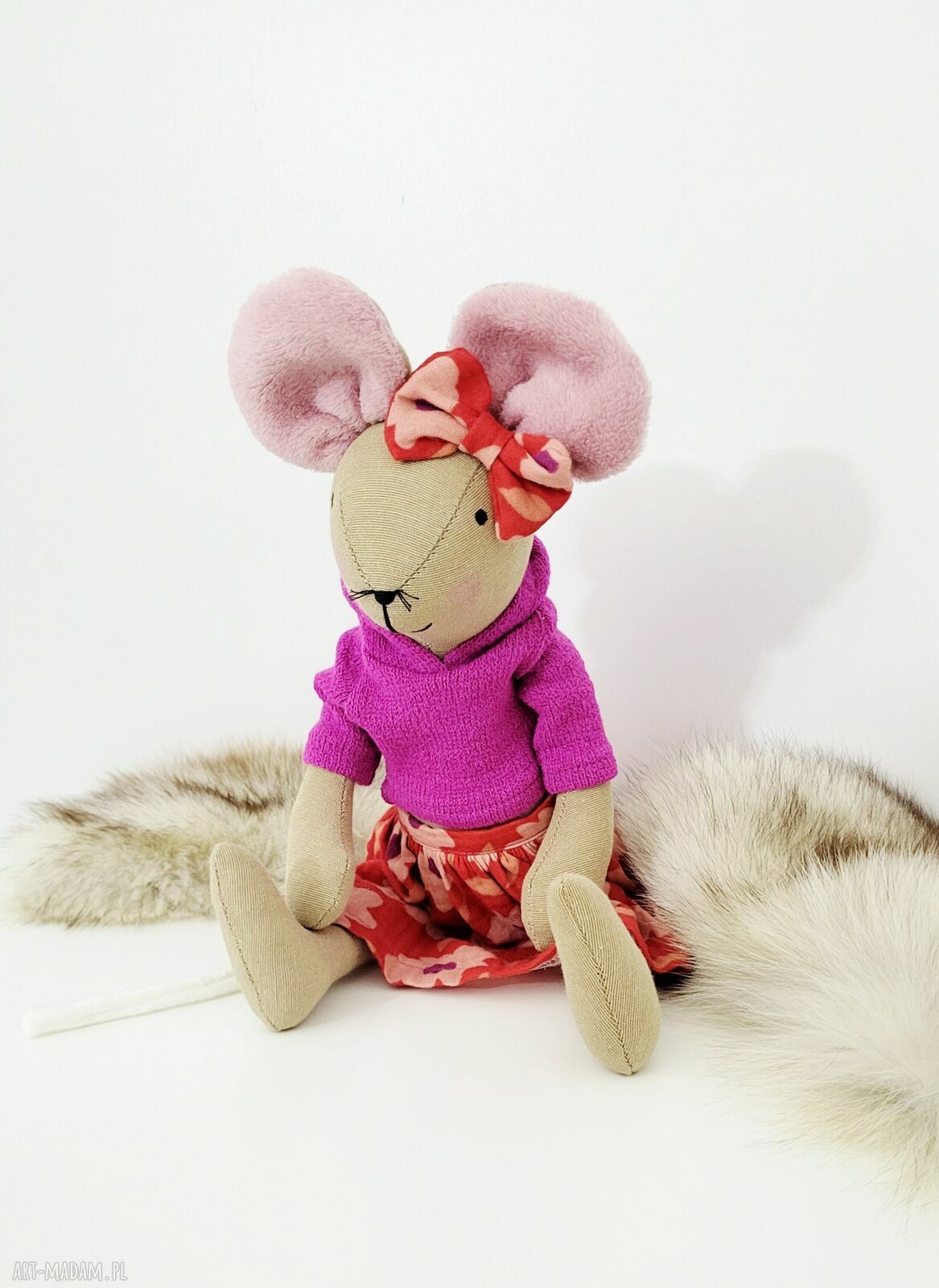 Myszka 43 cm przytulanka z personalizacją - Kokodyna