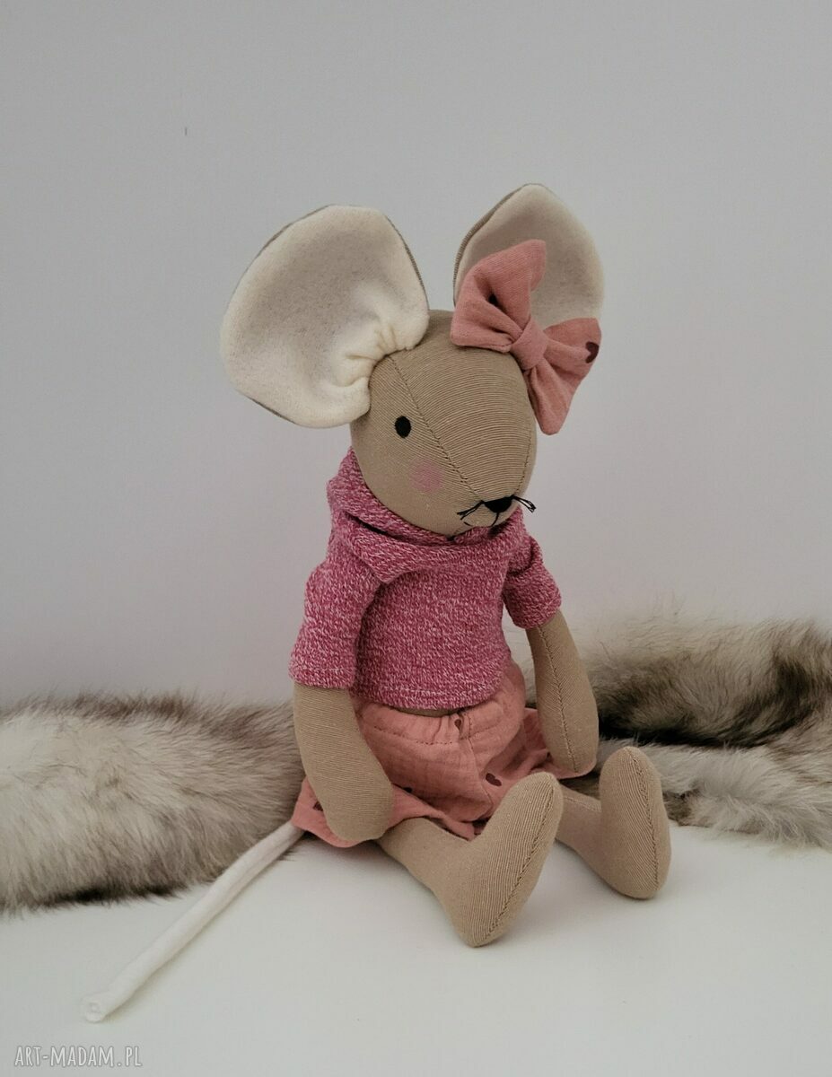 Personalizowana myszka 43 cm - przytulanka z imieniem na prezent