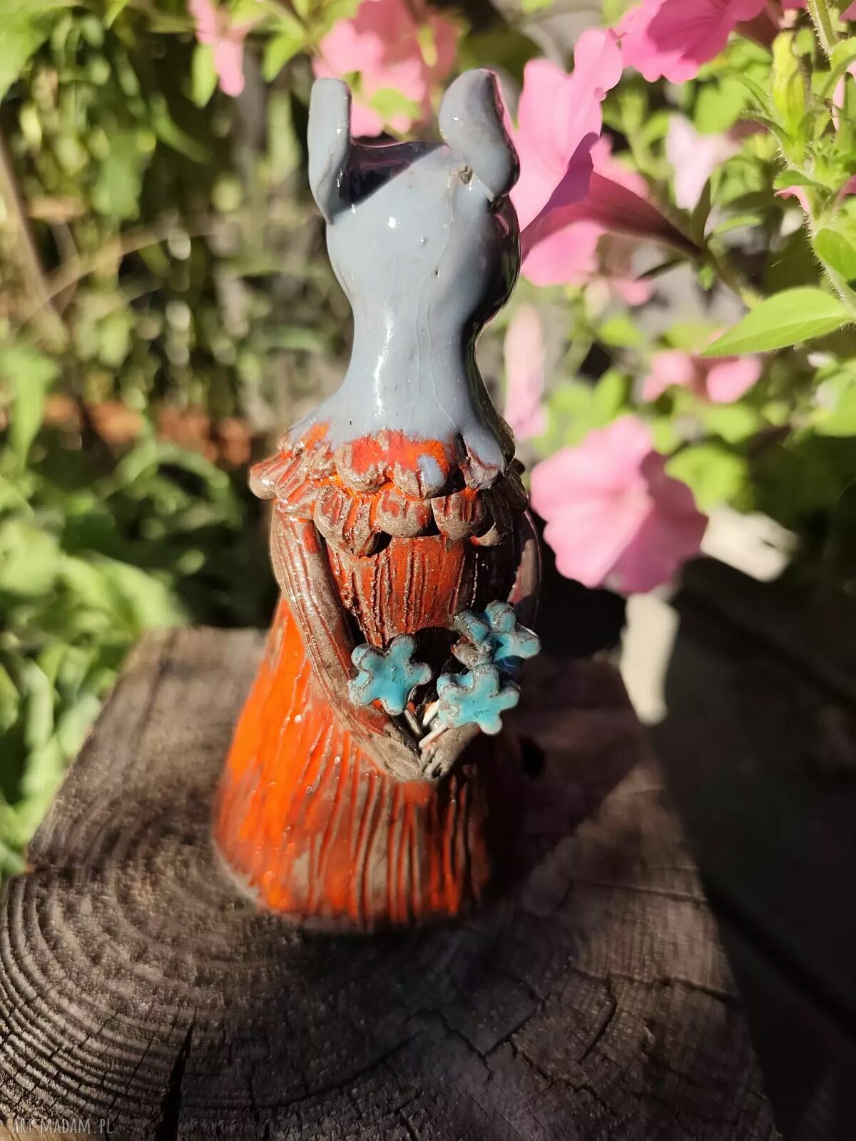 Ceramiczna myszka - ręcznie robiona dekoracja do domu