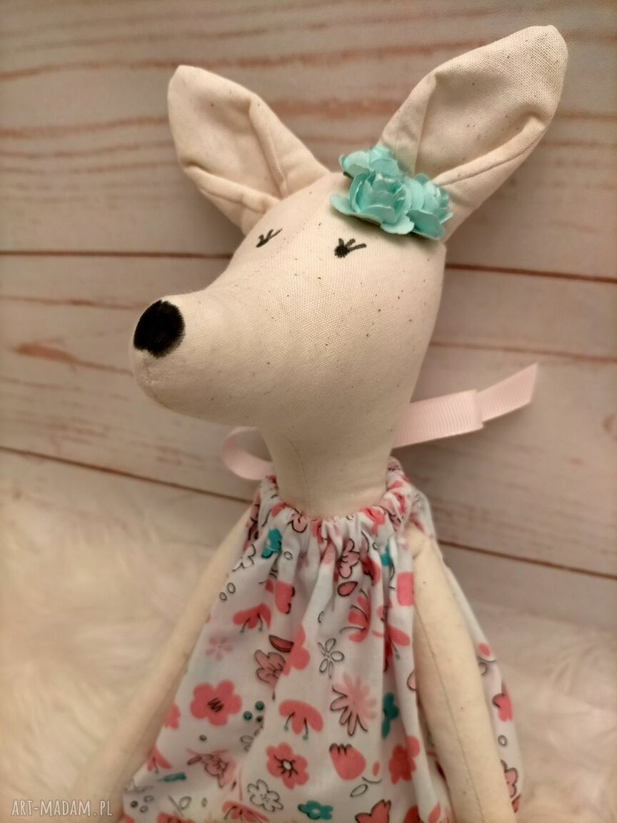 Myszka Tilda przytulanka dla dziecka - antyalergiczna, bawełniana, 45 cm
