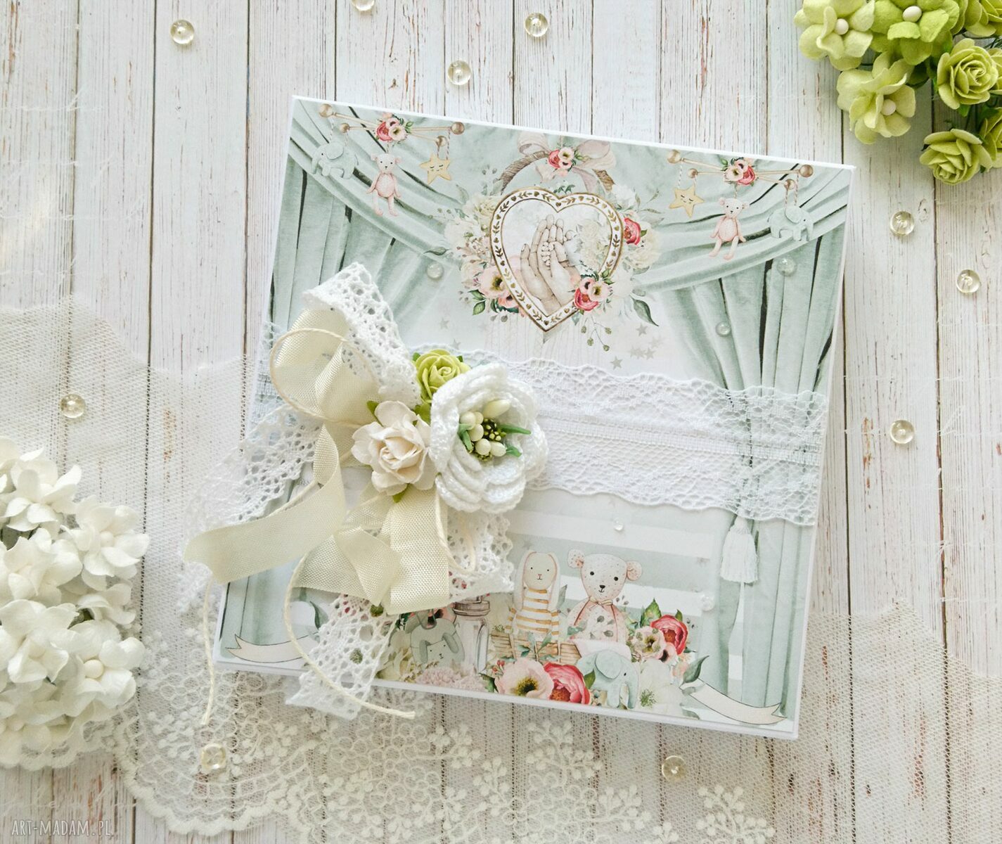 scrapbooking kartki: Kartka dla chłopca w ozdobnym pudełku Ręcznie wykonane