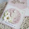 święty scrapbooking kartki na chrzest - z chrzecielnicą