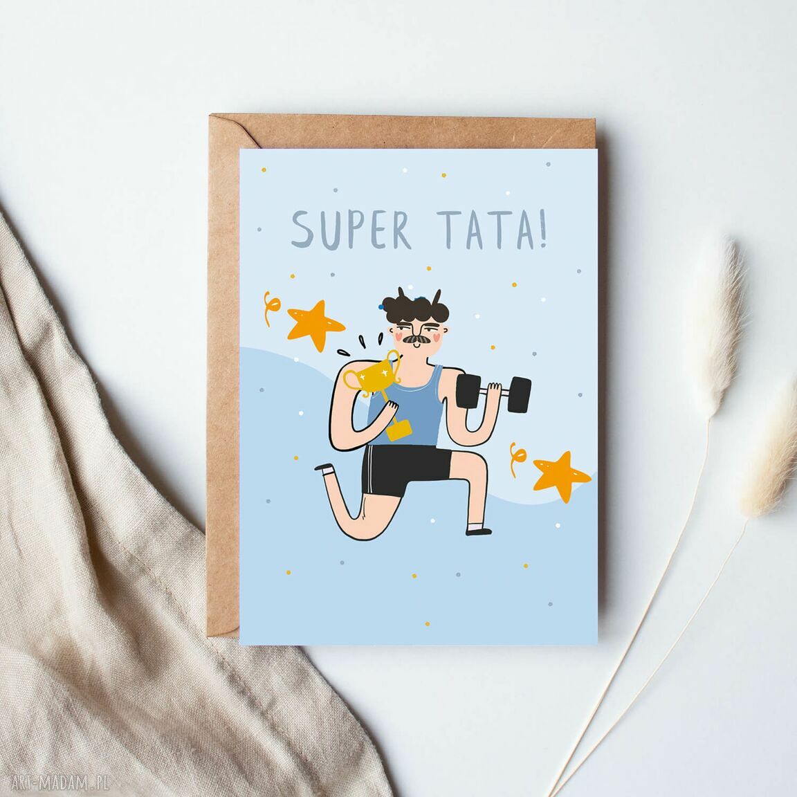 Kartka na Dzień Taty - Super Tata
