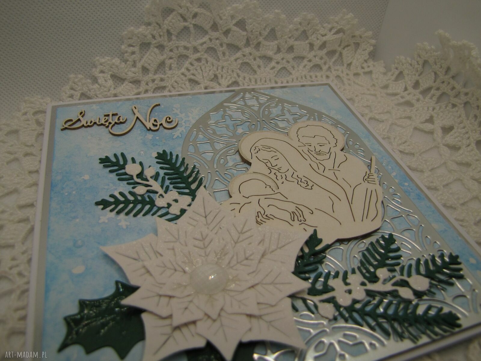 Kartka na Boże Narodzenie ze Świętą Rodziną