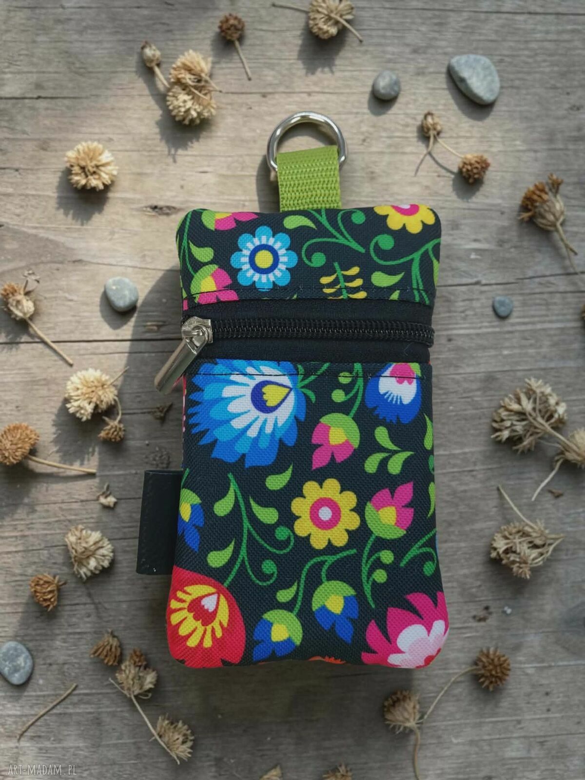 Etui na klucze i kartę kredytową - wodoodporne, zamykane na suwak (13 x 8 cm)