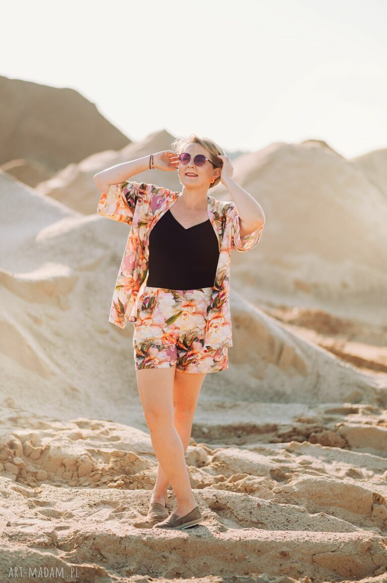 ubrania: Komplet letni piwonie 1 HandMade