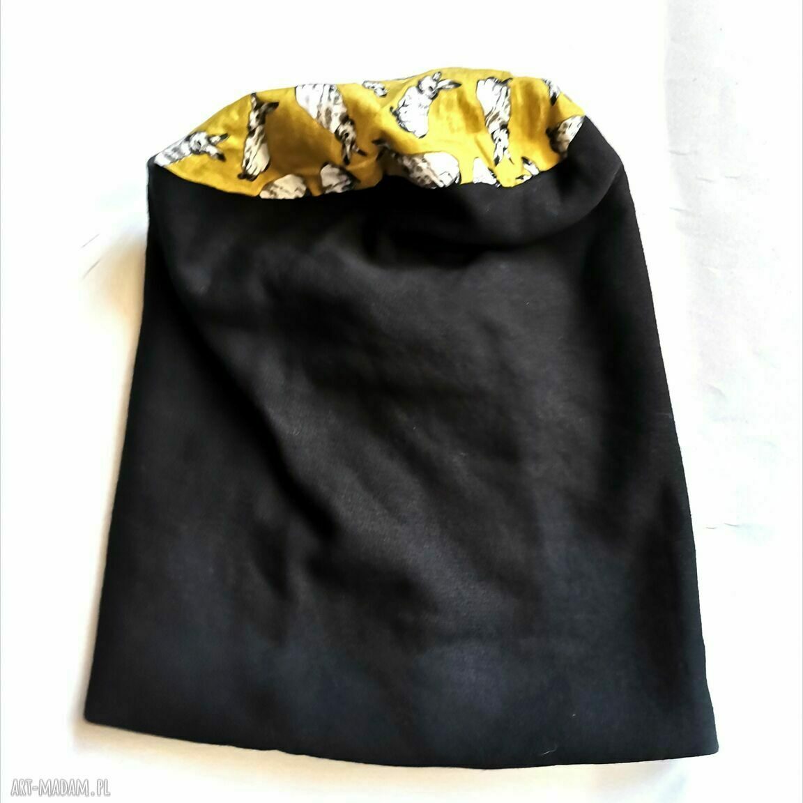 Czapka Smerfetka Rower Boho na podszewce (obwód 55-56 cm)