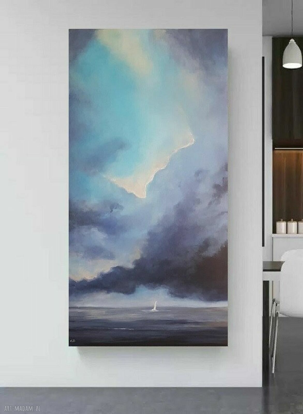 Na morzu - obraz akrylowy 100x50 cm na płótnie