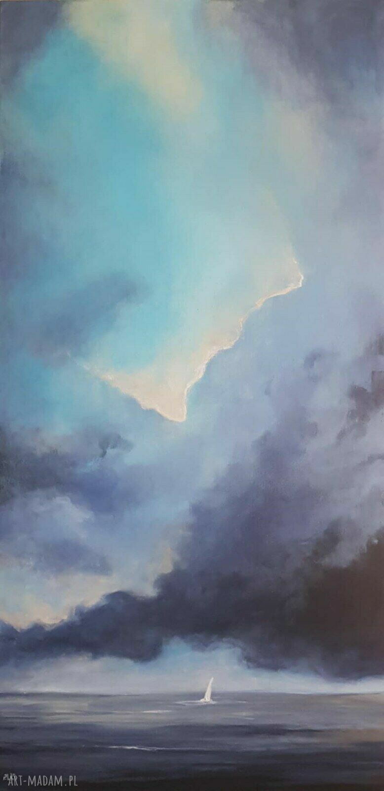 NA MORZU - obraz akrylowy 100x50 cm na płótnie