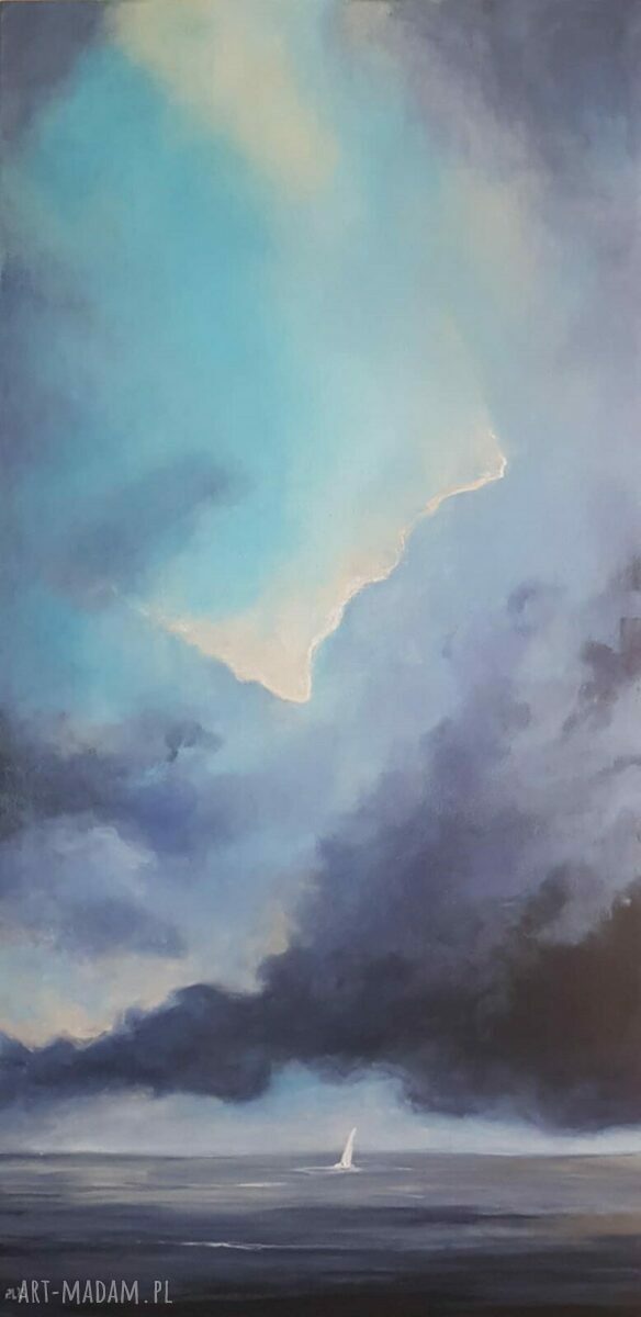 Na morzu - obraz akrylowy 100x50 cm na płótnie
