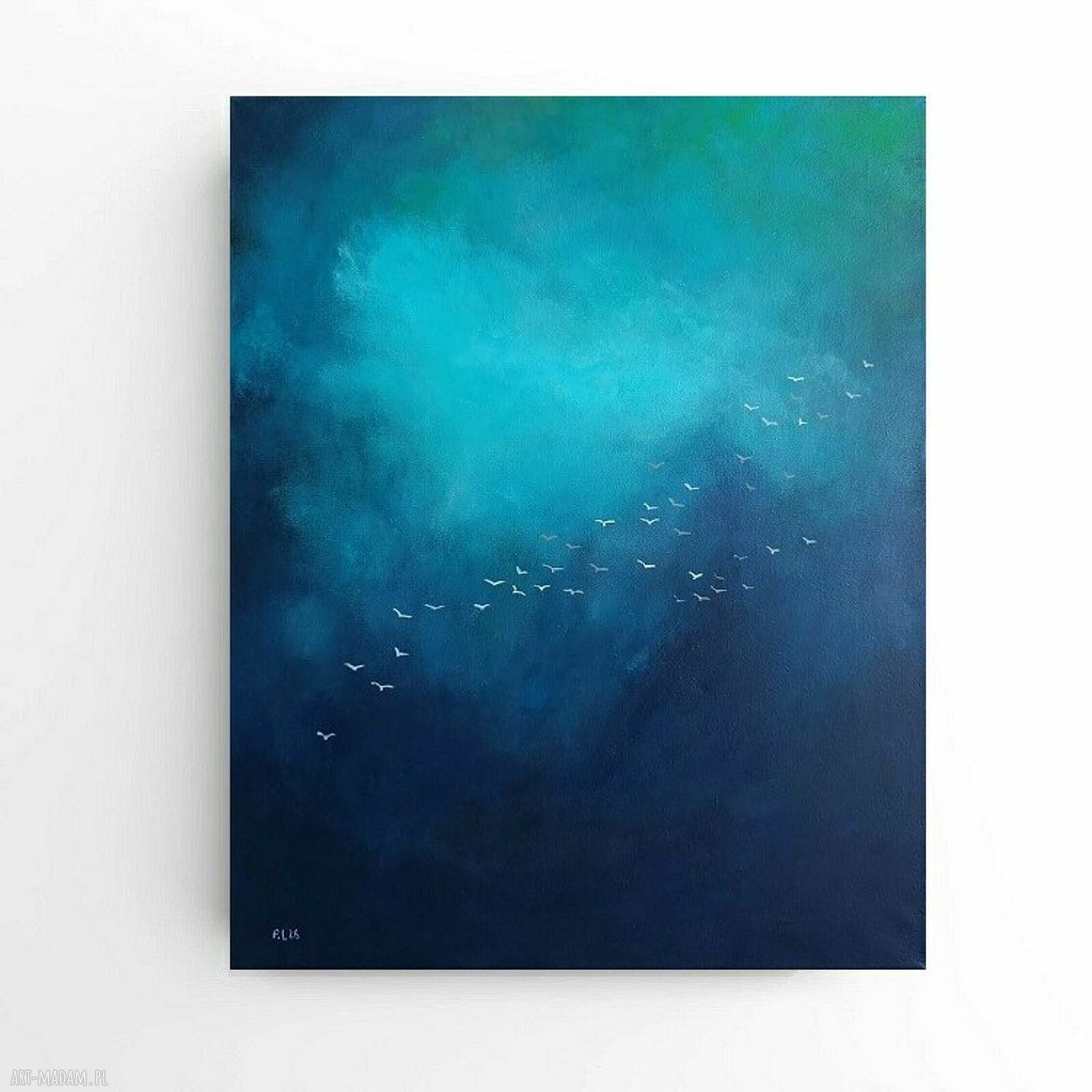 NA NIEBIE - obraz akrylowy 50 x 40 cm z ptakami