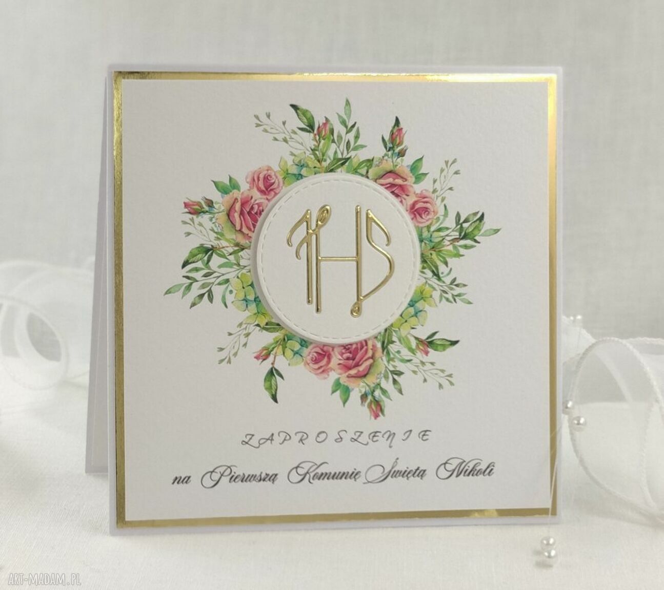 Zaproszenia na Pierwszą Komunię - wzór 14