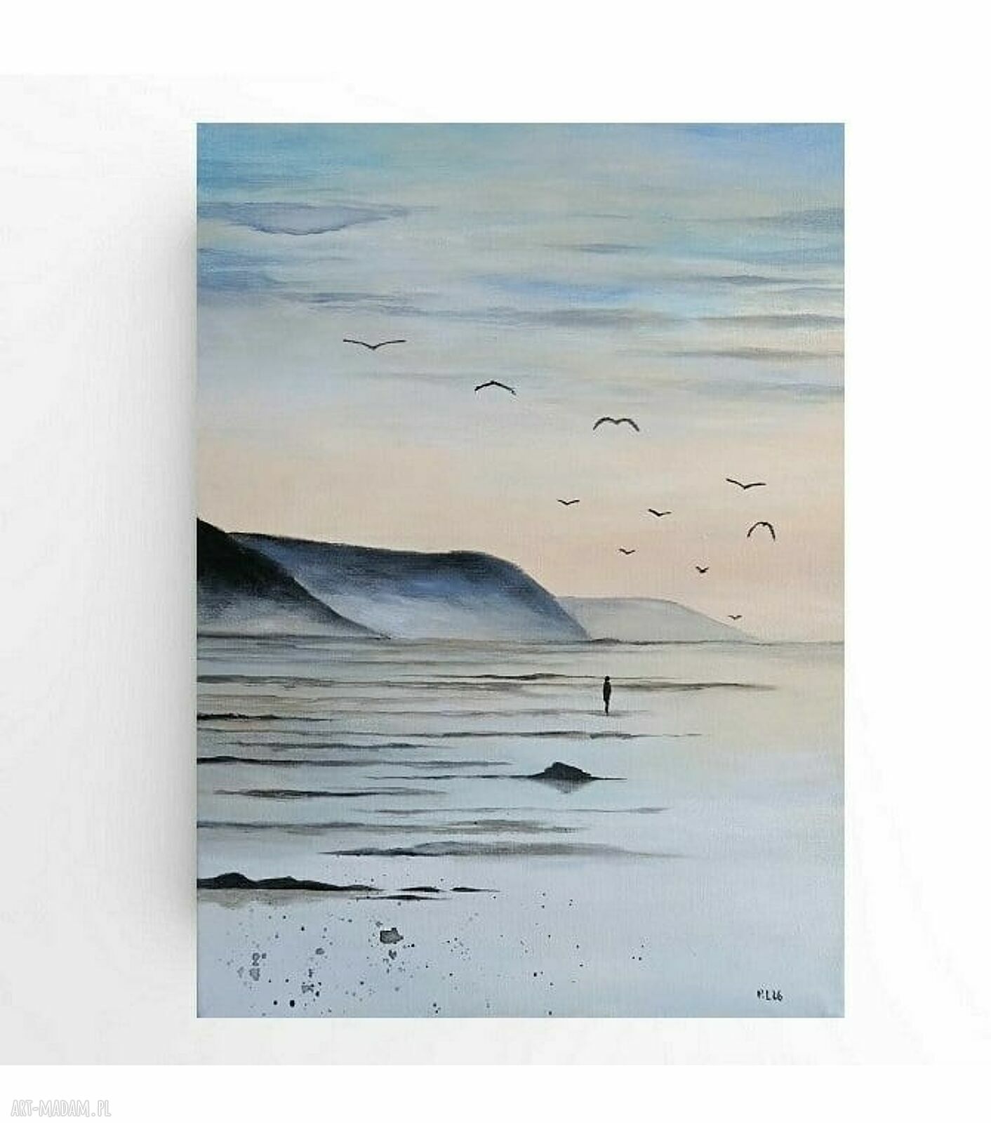 Na plaży - obraz akrylowy na płótnie 40 x 30 cm