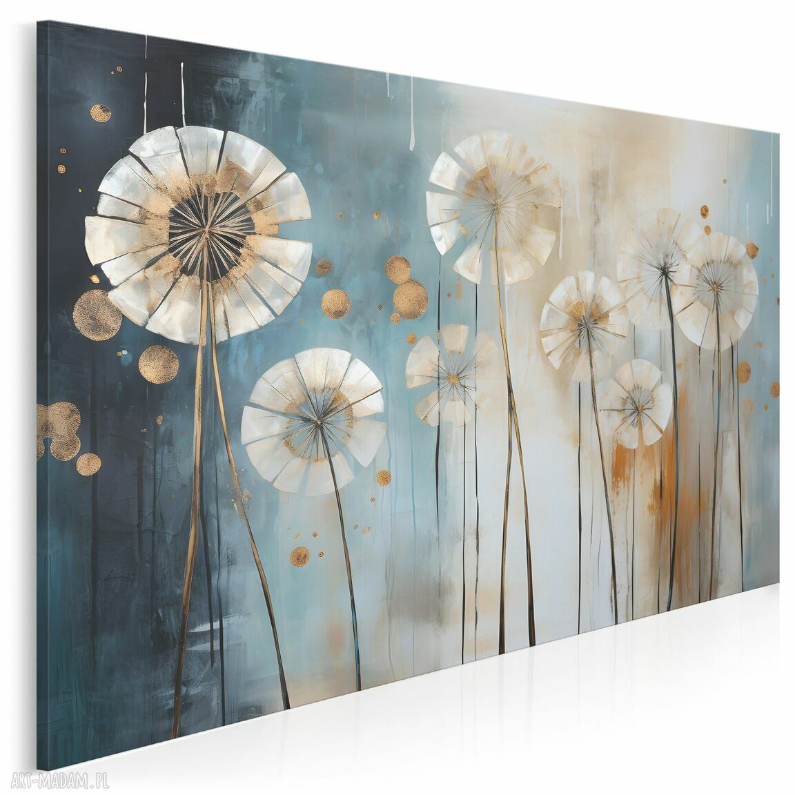 Obraz na płótnie Dmuchawce dekoracyjne 120x80 cm - nowoczesny dodatek do salonu