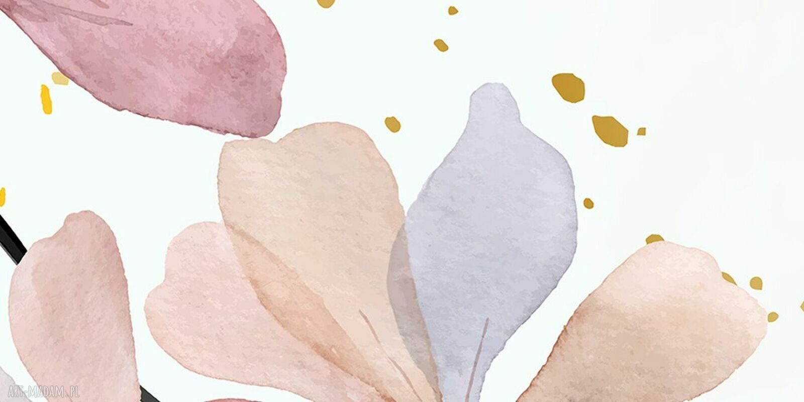Pastelowy obraz na płótnie z magnoliami 120x80 cm